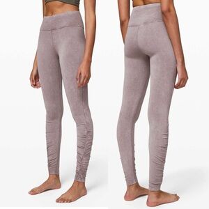 Lululemon Inner Glow Tight 28" Washed Half Moon‎ size 8